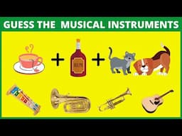 Guess The Musical Instruments Name | Check Your Brain | Musical Instruments Emoji Puzzle