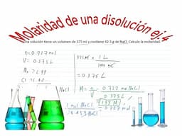 Calcular la molaridad de una disolución ej.4