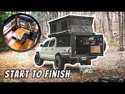 DIY Truck Bed Camper | Full Build Timelapse in under 10 Minutes