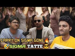 CARRYMINATI vs SIGMA MALE REACTION 🔥 ! REACTION VIDEO | SIGMA TATE | Creative Studio 1M