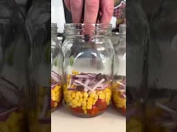 Mason Jar Salad with Corn and Black Beans