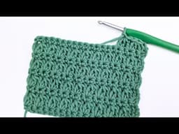 How to Crochet A Beautiful Stitch | Perfect For Blankets! 🧶