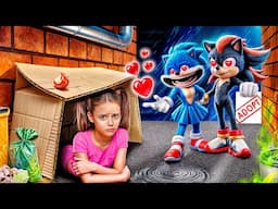 I Was Adopted by SHADOW SONIC! How to Become Sonic the Hedgehog!?