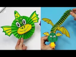 15 DIY 3D paper DRAGON | Moving paper toys