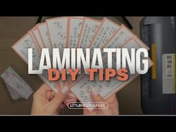 How to LAMINATE savings challenges |  DIY Laminating tips