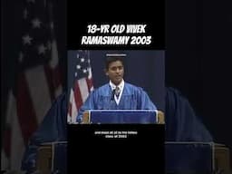 Young Valedictorian high school student Vivek Ramaswamy gives a speech to his high school class.