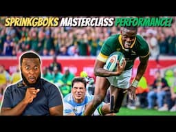 Black American Reacts To South Africa Vs Argentina | Rugby Championship 2024 |  Springboks