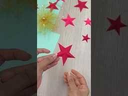 How to make a 3D paper star | DIY paper star | How to cut a star using paper