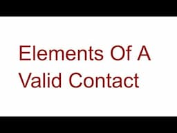 Elements Of A Valid Contract (Tamil)