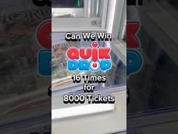 Waiting for the tickets to load took longer than winning the games! #quikdrop #arcade