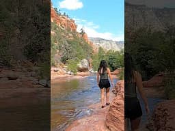 The best way to cool off this Summer - Slide Rock #sedonaarizona #sliderock #travel