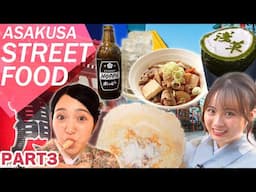 Must-try！Asakusa StreetFood!!Enjoy Japanese food and drinks!