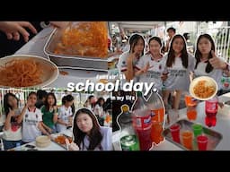 FRESHMAN School Day In MY LIFE 💚🧡 (funfair 2024)