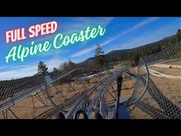 Alpine Coaster at Big Bear Lake, California - Magic Mountain Roller Coaster First Person