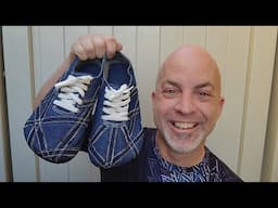 9 Lives Creations - Denim Patchwork Custom Barefoot Shoes