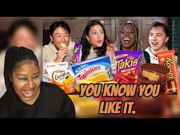 American Reacts| College Students From Around The World Try American Snacks | Jolly