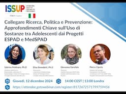 ISSUP Italy: Collegare Ricerca, Politica e Prevenzione