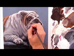 How To Paint a Dog In Acrylics