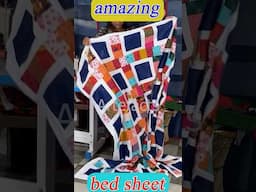 ♻️♻️🛏️ Amazing bedsheet 🛏️ #vairalvideo #shorts #sewing 🛏️♻️♻️