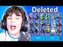 Deleting My Little Bro's Fortnite Account and Surprising Him With a NEW One!