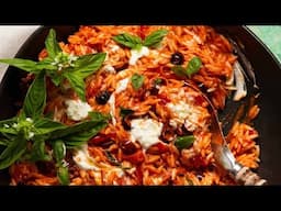 Roasted Red Pepper Goat Cheese Risoni