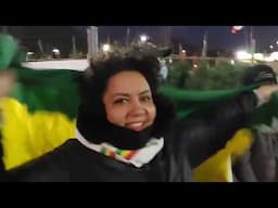 Ethiopians in Toronto celebrating after the Ethiopian government takes control of Tigray Region