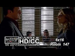 Castle 6x16  Room 147  Caskett Talk About Alexis in  Precinct (HD/CC)