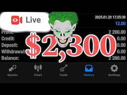 Live $ 2,300 profits in minutes advanced Forex scalping