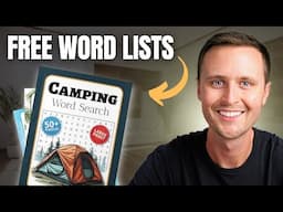 How To Make FREE Word Lists For Word Search Books