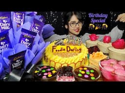 Eating Cake, Rasgulla, Kheer, Pastry |🎈🎈 Birthday Special🎈🎈 Big Bites | Asmr Eating | Mukbang