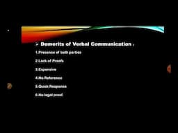 Verbal Communication