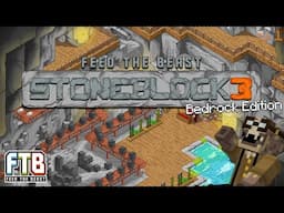 I'm TRAPPED in a CAVE on Stoneblock 3 Bedrock Editon... HELP! | Ep 1