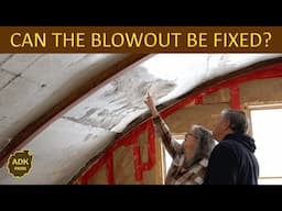 Repairing the BLOWOUT in the CONCRETE DOME | Adirondack Mountains Off-Grid Build