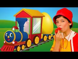 Wheels on the Train Nursery Rhyme For Kids | BabyBillion