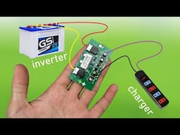 I make the world's most simple Inverter Charger 2 in 1 , no IC , 220V output