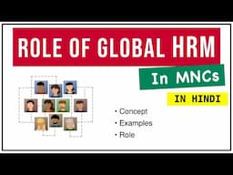 GLOBAL HRM IN HINDI | International HRM in MNCs | Concept, Examples, Roles | ppt