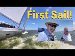 First SAIL and Boat TOUR! Enksail Orion 49 ALUMINUM Sailboat | EP 253