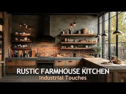 Stunning Ideas for a Rustic Farmhouse Kitchen with Industrial Flair