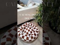 Unboxing 🎁 #aesthetics cozy donut dog bed #doglover