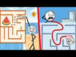 Maze Brain: Stick Story VS Maze Craze - Which Game Do You Like? - Gameplay Walkthrough (Android )