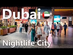 Nightlife in Dubai, Best Walking Route 4K🇦🇪