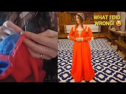 🧵🪡 WHAT WENT WRONG! 😀 DISSECTING MY NEW MEDIEVAL GOWN AND DISCUSSING LESSONS REMEMBERED