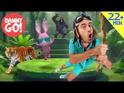 Gorillas, Tigers, Rabbits + more! 🦍💥🐰 Animal Dance Compilation | Danny Go! Songs for Kids