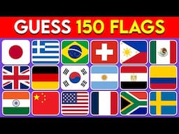 Guess The Country By The Flag Quiz 🚩 | Can You Guess 150 Flags?