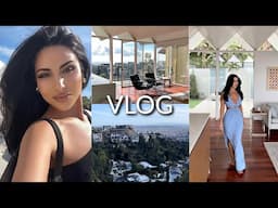 VLOG I Go To LA, Vacation In The Hollywood Hills & House Tour!