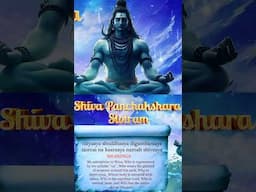 Shiva Panchakshara Stotram - English Lyrics & Meaning | शिव पंचाक्षर स्तोत्रम् #devotional #shorts