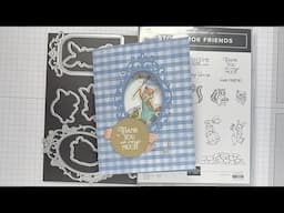 Stampin Up! Storybook Friends Fun Fold Thank You Card Tutorial #diy #papercrafting #patternedpaper