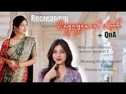 Recreating My ENGAGEMENT Look💍+ QnA ✨ | Manasi Mau