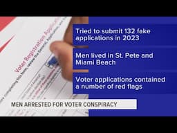 Russian and Uzbek nationals accused of submitting fraudulent voter registrations in Pinellas County