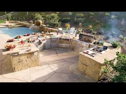 DREAM OUTDOOR KITCHEN GRILL STATION DESIGN IDEAS | BACKYARD OPEN COOKING AND CULINARY SPACE DECOR